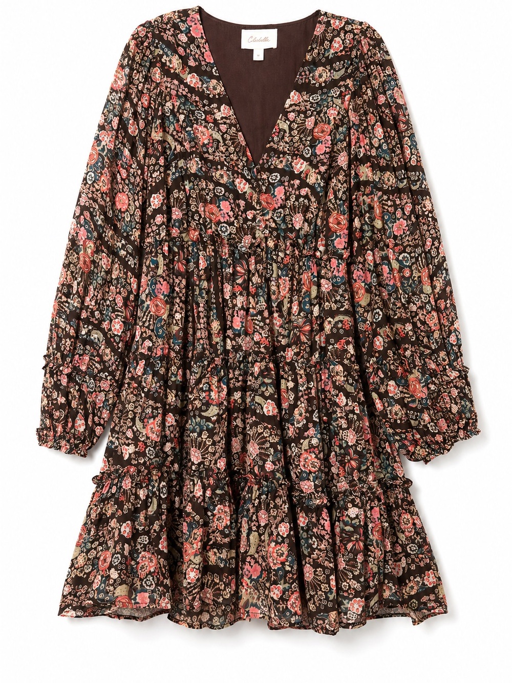 NWOT Cleobella Jaslynn Zadia Floral Tiered Mini Dress M
